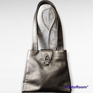 Vintage Chic 80's Warren Reed Bronze Shoulder Bag